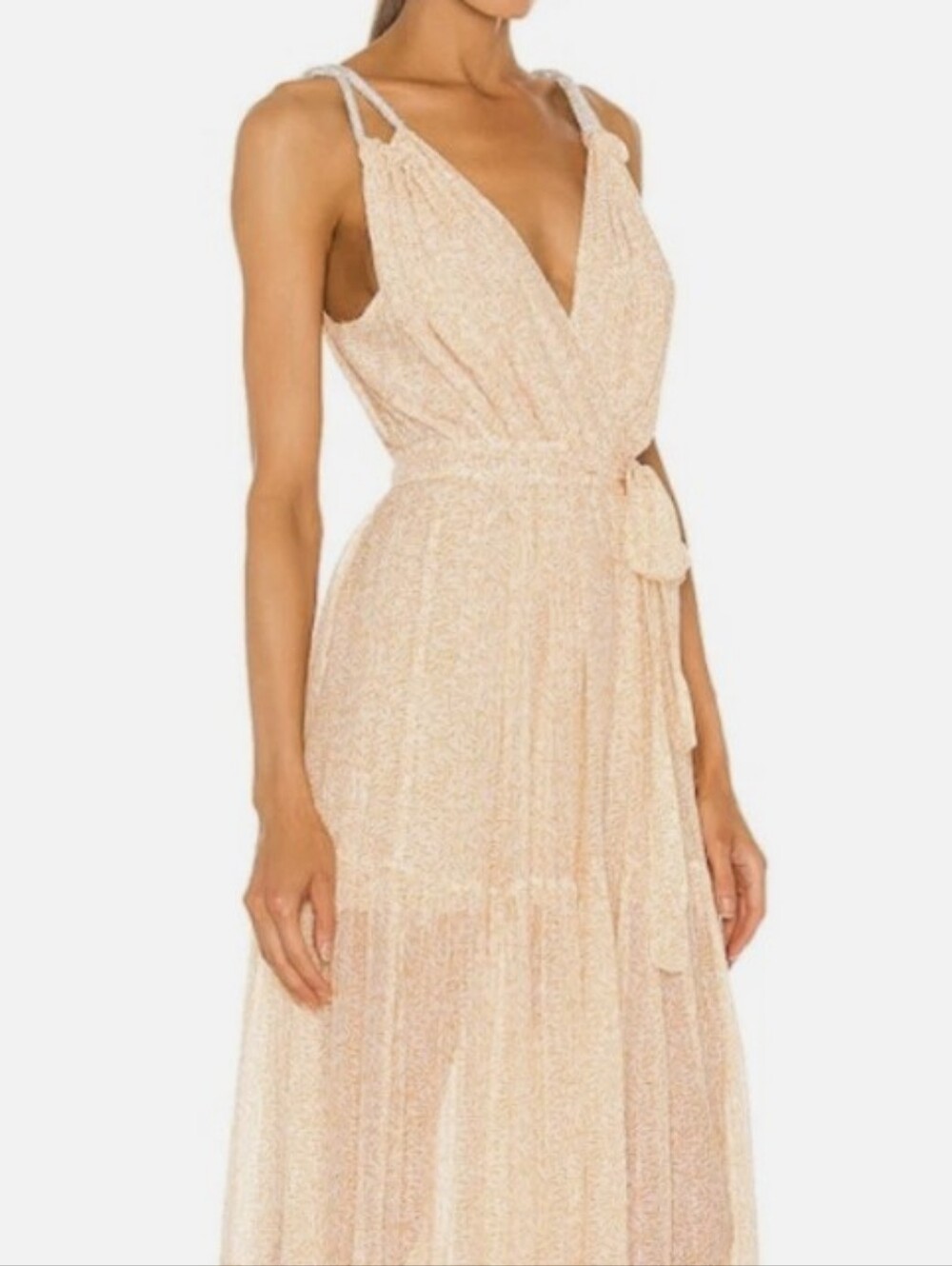 Sabina Musayev Lorelai Maxi Dress with V-Neck Size Small - Picture 11 of 13
